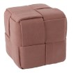 Chomik Плетеный пуф-кубик 39 x 39 x 39 см, розовый, PHO6052 - Home Club, изображение 4