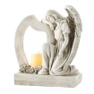 Chomik Фигурка Ангела С Арфой И Свечкой Led, 24,5 x 12,5 x 26,5 см, DED1710 - Home Club, изображение 2