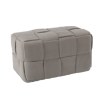 Chomik Прямоугольный плетеный пуф 60 x 32 x 32 см, светло-серый, PHO5901 - Home Club