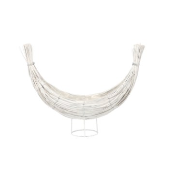 Chomik Плетена кошик «Рогалик» 37 × 18 × 35 см, білий, SIL0814 - Home Club