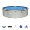 Bestway Панельний Басейн 4,57 × 1,22 М (Басейн, Пісковий Фільтр, Скімер, Драбинка, Підлога, Кришка, Дозатор), BES56384 - Home Club