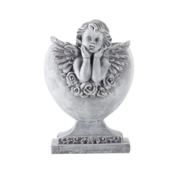 Chomik Ваза В Форме Сердца С Ангелочком 17,5 x 14,5 x 26 См, DED1796 - Home Club