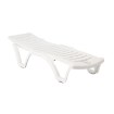 Chomik Пластиковый садовый шезлонг белого цвета, KAS0667 - Home Club, изображение 2