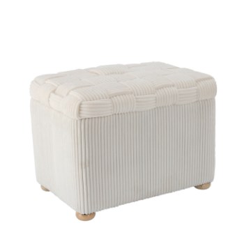 Chomik Прямоугольный плетеный пуф 60 x 40 x 44 см, бежевый, PHO5932 - Home Club