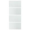 4 панели для рамы раздвижных дверей, стекло в клетку, 100x236 см