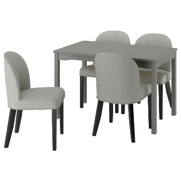 ІКЕА Стіл і 4 стільці HAUGA ХАУГА / ROSENTORP, 396.250.49 - Home Club