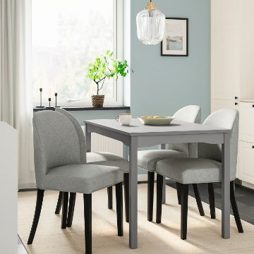 ИКЕА Стол и 4 стула HAUGA ХАУГА / ROSENTORP, 396.250.49 - Home Club
