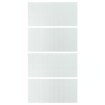 4 панели для рамы раздвижных дверей, стекло в клетку, 100x201 см