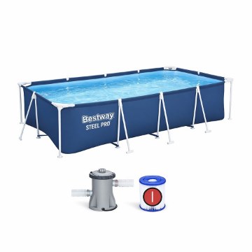Bestway Бассейн На Опорах 400 см × 211 см × 81 см (Бассейн, Фильтрующий Насос), BES56424 - Home Club