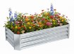 Garden Line Грядка для овощей и цветов 120 × 60 × 30 см, прямоугольная, оцинкованная, ZAK8335 - Home Club, изображение 4