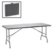 Garden Line Складаний туристичний стіл 180 × 75 × 72 см, сірий, ZUM0964 - Home Club