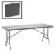 Garden Line Складаний туристичний стіл 180 × 75 × 72 см, сірий, ZUM0964 - Home Club