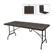 Garden Line Складний Туристичний Стіл 180 x 75 x 72 См, Коричневий, ZUM0988 - Home Club
