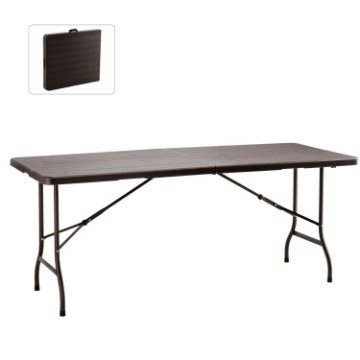 Garden Line Складний Туристичний Стіл 180 x 75 x 72 См, Коричневий, ZUM0988 - Home Club