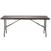 Garden Line Складний Туристичний Стіл 180 x 75 x 72 См, Коричневий, ZUM0988 - Home Club, зображення 3