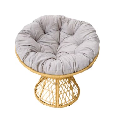 Garden Line Вращающееся кресло «Rotiva» (ротанг — коричневый, подушка — бежевая), FAT6952 - Home Club