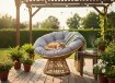 Garden Line Вращающееся кресло «Rotiva» (ротанг — коричневый, подушка — бежевая), FAT6952 - Home Club, изображение 2