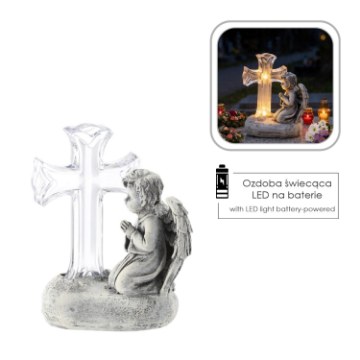 Chomik Фигура «Молитва Креста» С Подсветкой Led, 13 x 8 x 16, GOT2762 - Home Club