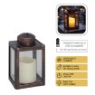 Chomik Ліхтарік З Свічкою Led 10 x 10 x 17 См, Чорний, LED9862 - Home Club