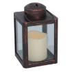 Chomik Ліхтарік З Свічкою Led 10 x 10 x 17 См, Чорний, LED9862 - Home Club, зображення 7