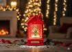 Chomik Святковий Ліхтар 12 x 9 x 19,5 См З Led-Вставкою та Мелодією — Червоний Будиночок, SOL3850 - Home Club, зображення 14