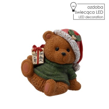 Chomik Фігурка Божонар. - Ведмедик з подарунком 28 X 22,5 X 29 см Led, GOT1056 - Home Club