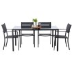 Garden Line Комплект садових меблів — столик /Anh6135/ + 4 стільці /Anh6128/, ANH6135KPL - Home Club