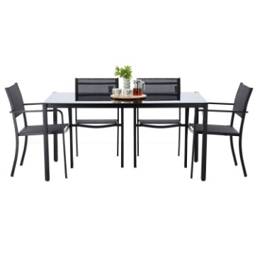 Garden Line Комплект садових меблів — столик /Anh6135/ + 4 стільці /Anh6128/, ANH6135KPL - Home Club