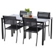 Garden Line Комплект садових меблів — столик /Anh6135/ + 4 стільці /Anh6128/, ANH6135KPL - Home Club, зображення 4