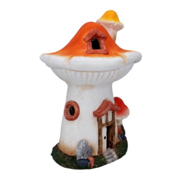 Garden Line Садовая Фигурка — Гриб «Домик» 24 × 23,3 × 35 См, С Подсветкой Led, GOT5730 - Home Club