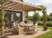 Garden Line Комплект садових меблів з алюмінію (стіл + 6 крісел) бежевий + бежеві подушки, TEK8086 - Home Club, зображення 5