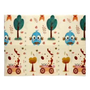 BackHome Living Двусторонний обучающий коврик 150x200x1 см, складной, с изображением животных и мишек + сумка, KID4312 - Home Club