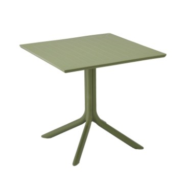 Garden Line Квадратний садовий столик 80 x 80 x 75 см, зелений, FAT8748 - Home Club