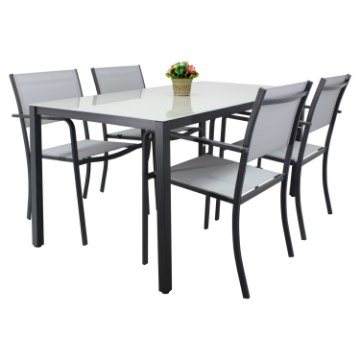 Garden Line Комплект садових меблів — столик/Anh0884/ + 4 стільці/Anh0877/, ANH0884KPL - Home Club