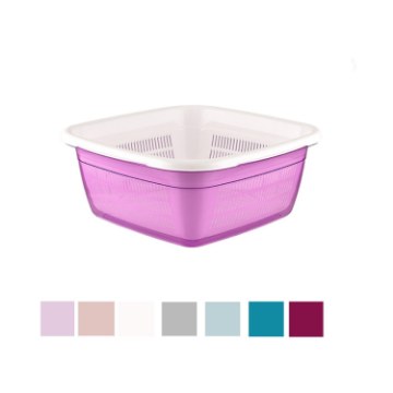 Hobby Life Квадратная миска Emerald с поддоном, 3,8 л, HOB031078 - Home Club