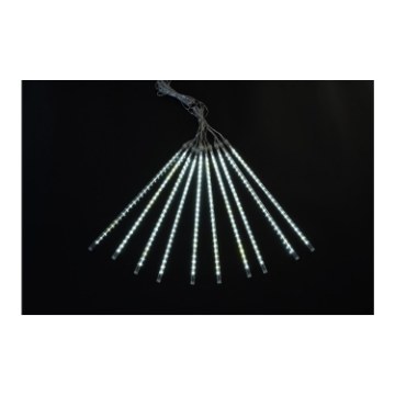 Chomik Штора Meteory Led, 10 шт., 30 см, холодный белый, длина 3 + 2,7 м, для внутреннего и наружного использования, LED1773 - Home Club
