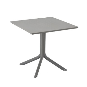 Garden Line Квадратний Садовий Стіл 80 x 80 x 75 См, Сірий, FAT8731 - Home Club