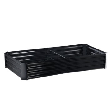Garden Line Грядка для овощей и цветов 240 × 120 × 30 см, прямоугольная, антрацитовая, ZAK8427 - Home Club