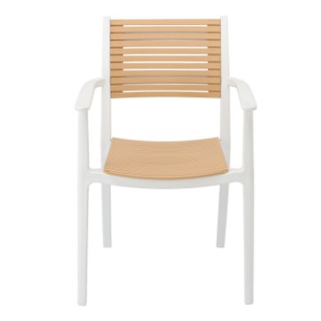 Garden Line Садовое Кресло 57 x 55,5 x 45,5 / 84,5 См, Бело-Бежевое, FAT8700 - Home Club