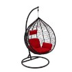 Garden Line Подвесное кресло Xl, черное, подушка — красная, каркас — черный, FAT5117 - Home Club, изображение 2