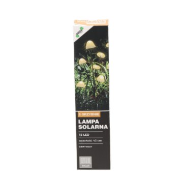 Garden Line Солярна Лампа H 43 Cm 3 Гриби 15 Led Тепло-Білий, SOL6100 - Home Club