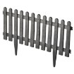 Garden Line Комплект із 4 садових парканів розміром 55 × 34 см, колір антрацит, ANI3071 - Home Club