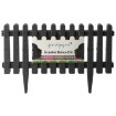 Garden Line Комплект із 4 садових парканів розміром 55 × 34 см, колір антрацит, ANI3071 - Home Club, зображення 5