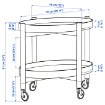 ИКЕА Столик на колесиках VALNÄS, 606.280.36 - Home Club, изображение 4