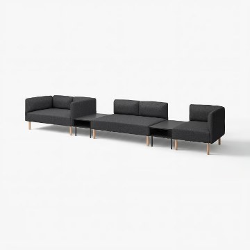 ИКЕА 5-местный диван с боковым столиком LILLEHEM, 195.697.42 - Home Club