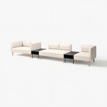 ИКЕА 5-местный диван с боковым столиком LILLEHEM, 995.697.43 - Home Club