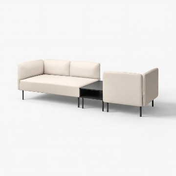 ИКЕА 3-местный диван с боковым столиком LILLEHEM, 195.362.66 - Home Club