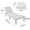Kontrasto Шезлонг Pp в чехле 187x60x29 см, цвет «таупе», Dw, Meb000113 - Home Club, изображение 9