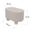 Kontrasto Пуф Teddy Duo 70x42x41 см, терракотовый цвет, Dw, Meb000684 - Home Club, изображение 4
