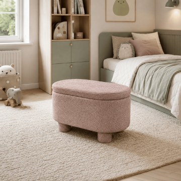 Kontrasto Пуф Teddy Duo 70x42x41 см, лососевый цвет, Dw, 6.01 97977 - Home Club